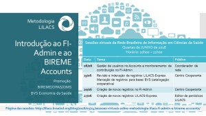 Junho na Rede Brasileira: 4 sessões sobre Metodologia LILACS