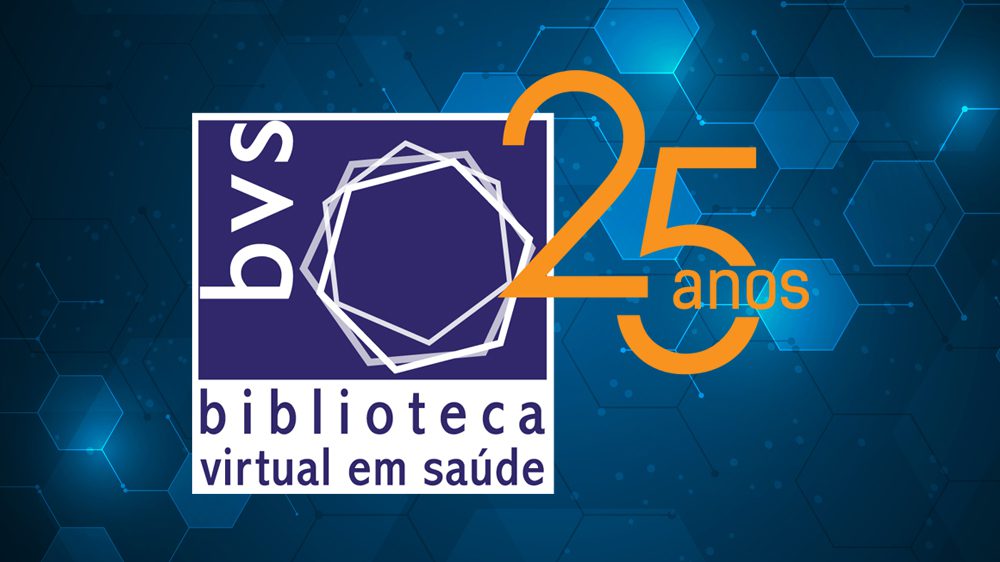Logotipo conmemorativo de los 25 años de la BVS