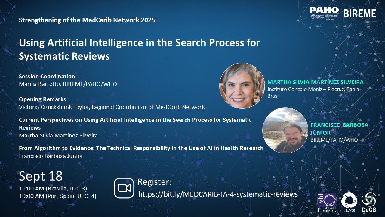 session18-MEDCARIB-IA-4-systematic-reviews-flyer